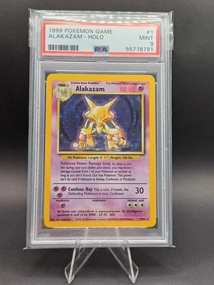 Alakazam Holo unlimited PSA 9 MINT pokemon WOTC 1999 - Image 1 of 2