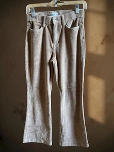 Abercrombie Kids Girls' Flare Tan Corduroy Pants Size 15/16 Inseam 23.5" - Picture 1 of 4