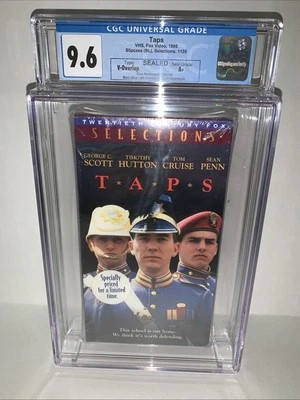 TAPS VHS Fox New Sealed Watermark CGC Graded 9.6 A+ Tom Cruise Penn Scott - Image 1 of 4