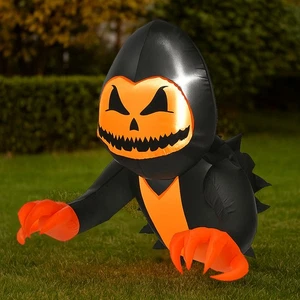 Fantasma calabaza inflable espeluznante Hivvago que sale de la ventana decoración de 3,3 pies - Imagen 1 de 3