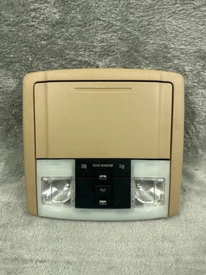 2007-2014 Ford Edge Beige Overhead Console Sun Roof Dome Light Lamp Storage OEM - Image 1 of 4