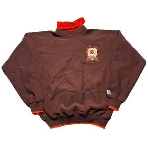 VIntage Cleveland Browns Crewneck Sweatshirt with Turtleneck Collar NFL Sz L - Picture 1 of 5
