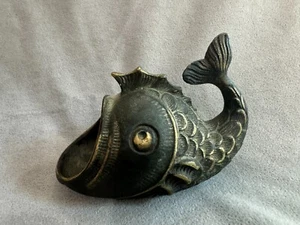 Mid Century WALTER BOSSE Bronze Fish Tobacco Ashtray - Picture 1 of 7