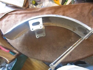Kawasaki KZ440 KZ 440 1981 cromo guardabarros delantero soporte - Imagen 1 de 4