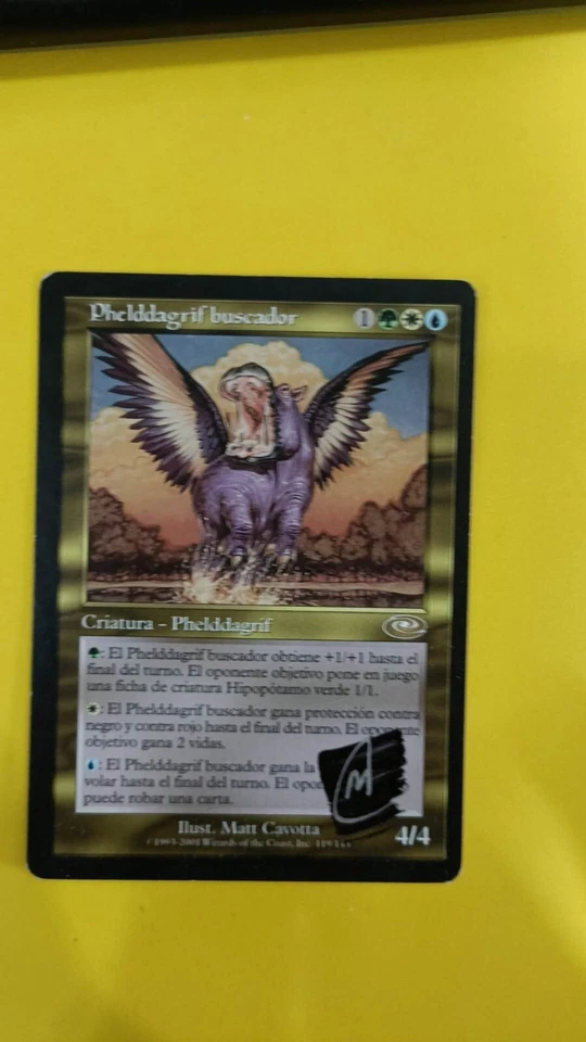 MTG Questing Phelddagrif Planeshift Signed card - Image 1 of 1