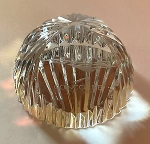 British Airways CONCORDE Stuart Etched Crystal Glass Paperweight - Picture 1 of 6