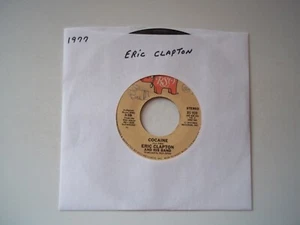 ERIC CLAPTON - Cocaine / Tulsa Time - 45 RPM 7" Record 1977 RSO - Picture 1 of 6