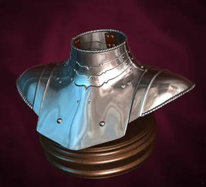 Gorget Medieval Hecho a Mano Acero Usable Excelente Armadura Gorget Hecho de Metal - Imagen 1 de 2