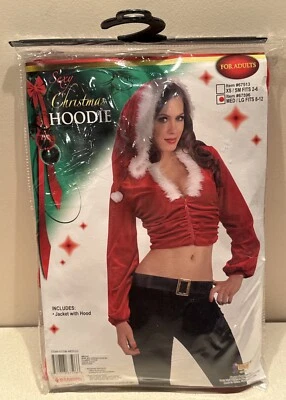 Sexy Chaqueta con Capucha Navidad. Mujer Talla Mediana/Grande (8-12).  NUEVO Foto 1 de 4