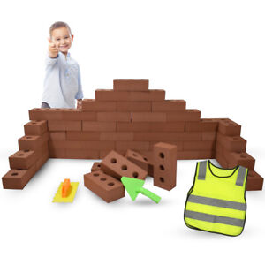 Life Size Kids Foam Building Bricks Blocks Set Toddler Child Toy Sensory Tools