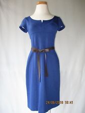 Lida Baday Cobalt Blue Wool Dress Size 6 Excellent!  
