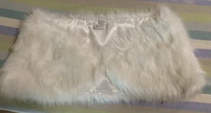 Girls White Faux Fur Princess Cloak Shrug - Picture 1 of 5