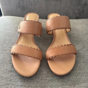 Lauren Ralph Lauren Whitni Scallop Sandals Size 9.5 - Picture 1 of 7