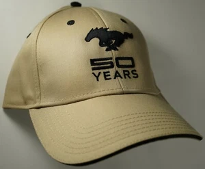 Gorra de sombrero con licencia Ford Mustang 50 años Tan HR 231 v2 - Imagen 1 de 2