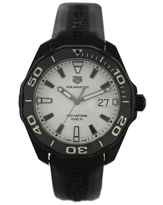 Tag Heuer Aquaracer WAY108A.FT6141 Date PVD Titanium 43MM Men's Quartz Watch - Picture 1 of 10