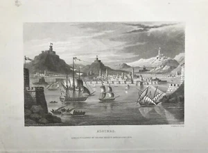 1830 Antique Print; View of Algiers, Algeria - Picture 1 of 2