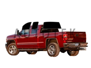PreCut Window Film Any Tint Shade For GMC Sierra 2500 Extended Cab 2007-2014 - Picture 1 of 11