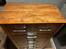 7 chests drawers in chunky Mango or Sheesham wood - used.  