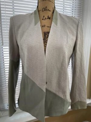 HELMUT LANG CUERO VISCOSA COMBO JACEKT 6(j500 Foto 1 de 4