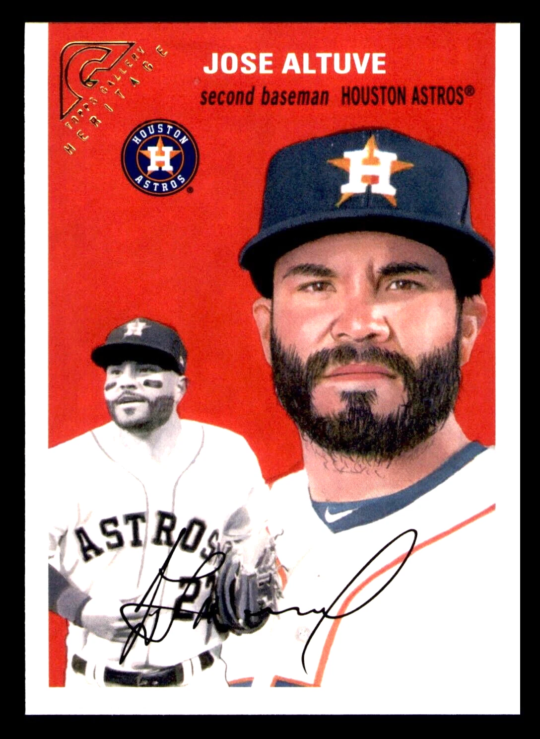 2020 Topps Gallery Jose Altuve Heritage #HT-12 - Houston Astros