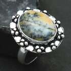 Dendrite Opal Gemstone Ethnic Mother's Day Ring Jewelry Us Size-9 Ar-5014