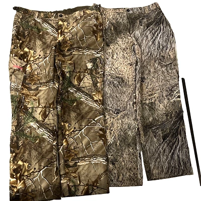 Magellan Realtree Brush & Oak Camo Belted Cargo Pants Women XL Set of 2 - Image 1 of 4