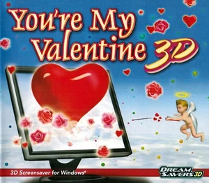 You're My Valentine 3D Screensaver PC Windows Software Sealed New - Afbeelding 1 van 2