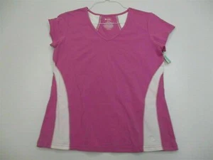 new BOLD SPIRIT Women's Size M Cotton Sport Casual Short Sleeve Pink Top  - Picture 1 of 7