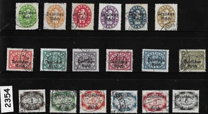 Stamp set Complete Sc 052-069 Bavaria Germany 1920 Official Overprints #2354 - Picture 1 of 1