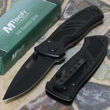 MTech USA Black Blade Tactical Military Rescue Outdoor Folding Pocket Knife