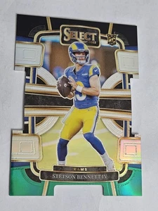 Stetson Bennett IV 2023 Panini Select Black and Green Prizms Die Cut #55 RC Rams - Picture 1 of 2
