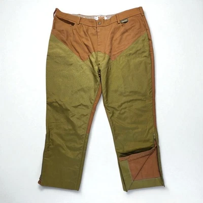 GAMEHIDE Hunting Pants Heavy Duty Men's Size 48 Brown Olive Green Ankle Zip - Image 1 of 4