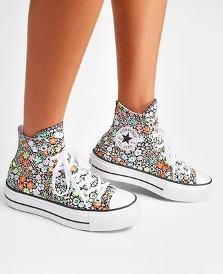 Converse Chuck Taylor All Star High Platform Sneaker A15009C Pale Surplus Floral - Image 1 of 4