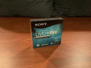 SONY Handycam 3 Pack DVD+RW Mini Discs 2.8GB 60 min Double Sided Faced Sealed - Picture 1 of 4