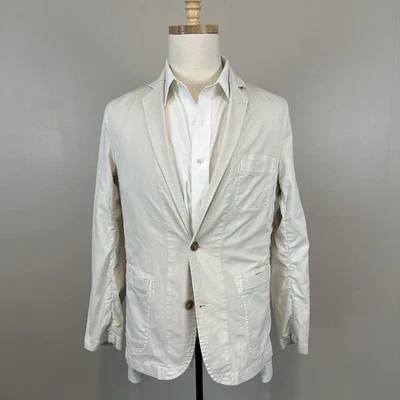 Chaqueta Blazer Vineyard Vines Off White Algodón Lino No Estructurada Para Hombres XS USADA EN EXCELENTE ESTADO Foto 1 de 4