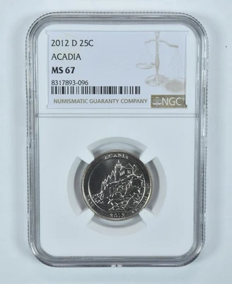 2012-D Washington Quarter Acadia America The Beautiful MS67 NGC *5515 - Image 1 of 4