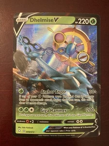 Dhelmise V 009/202 Sword & Shield Base Set Ultra Rare Holo Pokemon TCG Card 2020 - Picture 1 of 2