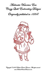 Victorian Era Quilt Patchwork Embroidery Designs 1884 - Imagen 1 de 1