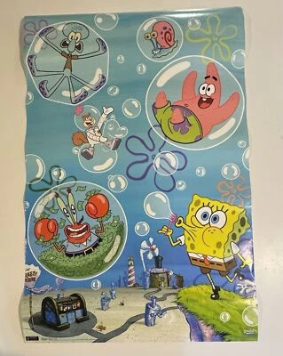 Poster Nickelodeon Spongebob SquarePants bolle 14x22 decorazione camera da letto - Immagine 1 di 4