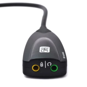 External USB Sound Card 7.1 Adapter 5HV2 USB To 3D CH Sound Antimagnetic - Picture 1 of 7