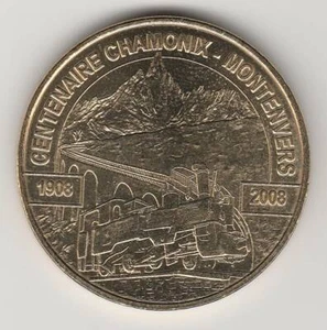 A 2009 TOKEN MEDAILLE MONNAIE DE PARIS - 74 400 NR. 3 CHAMONIX EISMEER ZUG - Bild 1 von 2