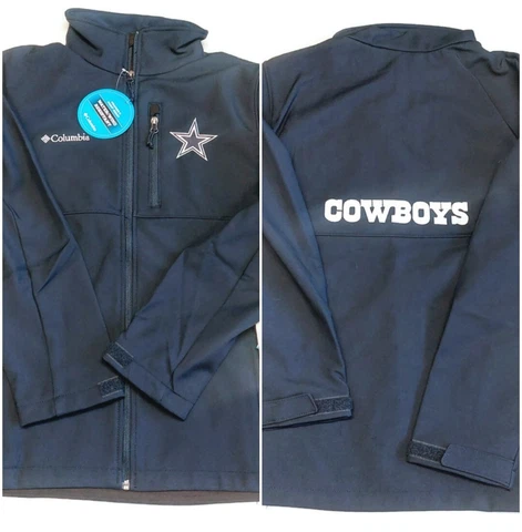 Columbia NFL Dallas Cowboys Ascender Full Zip Softshell Jacket Mens Medium Blue Cover