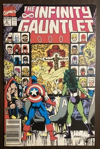 Infinity Gauntlet #2 (Marvel 1991) Thanos! Great shape! Newsstand! Key storyline - Foto 1 di 8