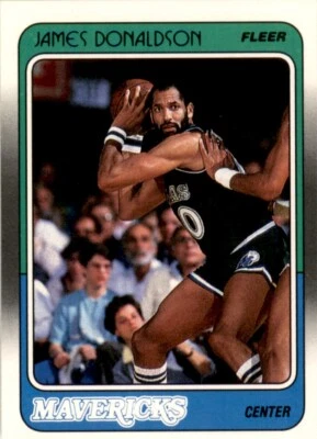 1988 Fleer #29 James Donaldson Dallas Mavericks EX-MT - Image 1 of 2