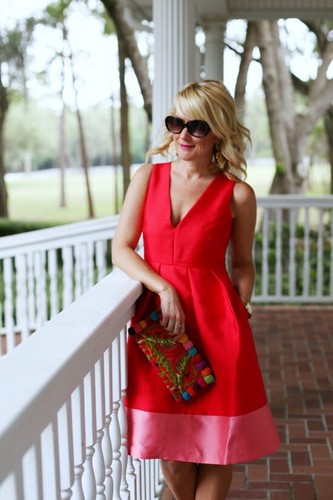 VALENTINO Abito Anthropologie Maeve raso rosa rosso rosa festa matrimonio Taglia 6