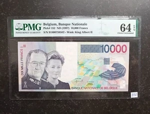 Belgium#PMG 64EPQ #10.000 Francs 1997 King ALBERT - Afbeelding 1 van 3