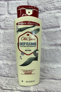 OLD SPICE DEEP CLEANSE SEA MINERALS BODY WASH LASTING SCENT MEN'S SOAP 18 FL OZ - Picture 1 of 2
