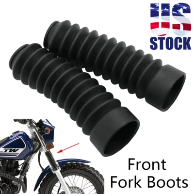 US For Yamaha Trailway TW200 TW225 Fork Boots Gaiters Booties Sleeves 1987-2019 - Image 1 of 4