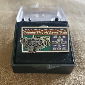 Colorado Rockies Opening Day at Coors Field 1995 Lapel Pin 4/26/95 New York Mets - Picture 1 of 3