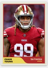 Chase Young San Francisco 49ers Custom ACEO Football Card